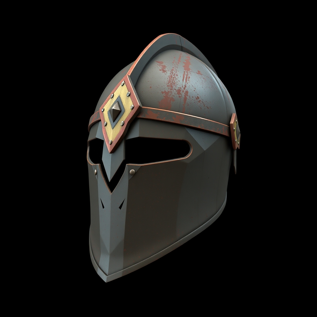 Ancient Rusty Helmet