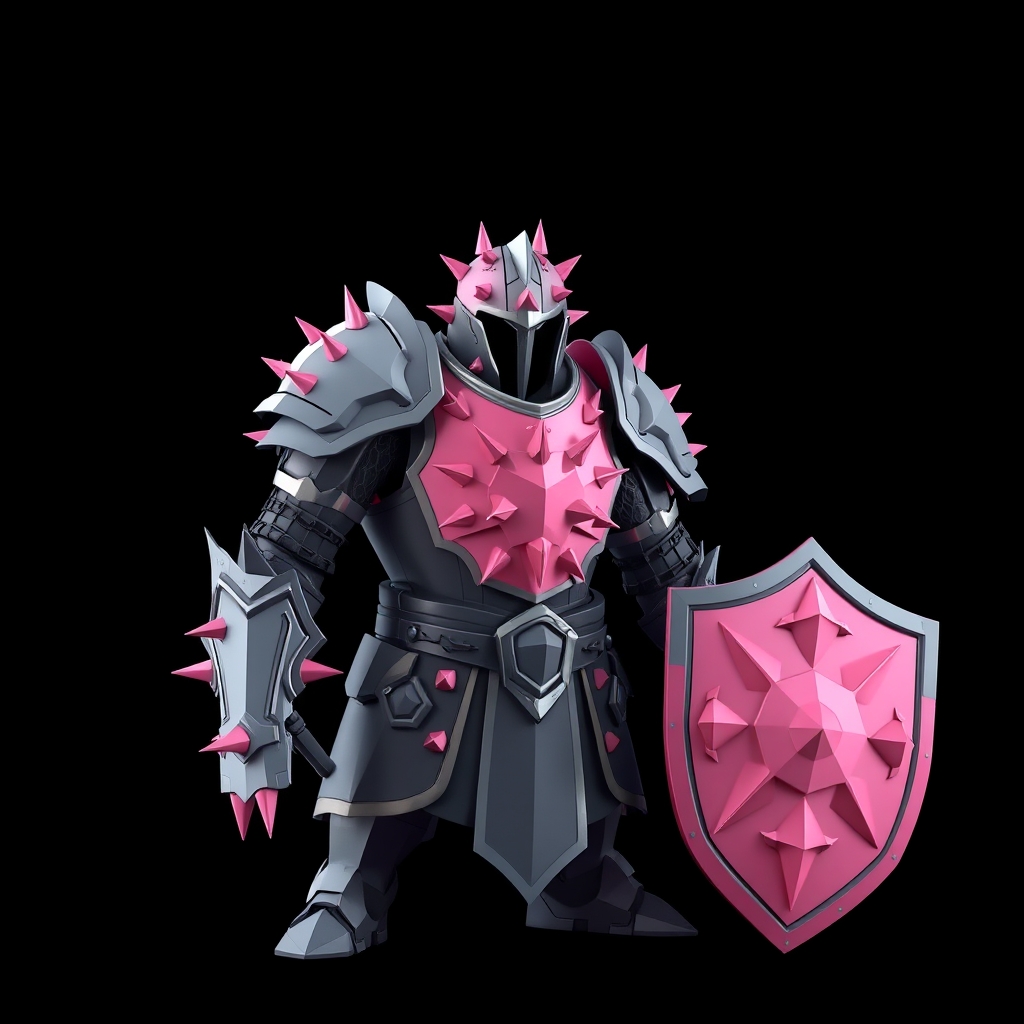 Spiky Pink Shield